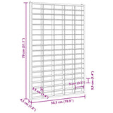 Wooden Collector's Display Case with 90 Compartments 50.5x4.5x79cm 4017379