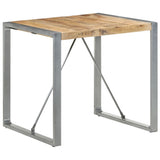 Dining Table 80x80x75 cm Rough Mango Wood 321603