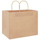 Paper Bags 250 pcs with Handles Brown 32x22x24 cm 4101595