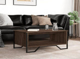 Coffee Table Brown Oak 75x51x40 cm Engineered Wood 848488