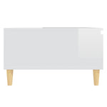 Coffee Table High Gloss White 90x60x35 cm Engineered Wood 806001