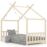 Kids Bed Frame Solid Pine Wood 80x160 cm 283365