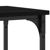 Console Table with Shelf Black oak 100 x 35 x 75 cm 863561