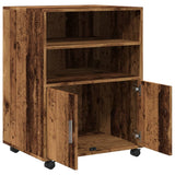Rolling Cabinet Old Wood 60x48x81 cm Engineered Wood 853171