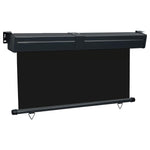 Balcony Side Awning 145x250 cm Black 48424