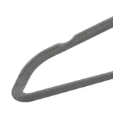 100 pcs Clothes Hanger Set Anti-slip Grey Velvet 289919