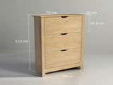 Slim Shoe Cabinet, Narrow Shoe Cupboard with 3 Drawers, Adjustable Shelves for 18 Pairs of Shoes, T3398P344843