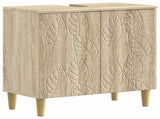 3 Piece Bathroom Cabinet Set DELFT Sonoma Oak Engineered Wood 3417461