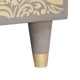 Coffee Table Grey 80 x 50 x 40 cm Solid Mango Wood 4018776