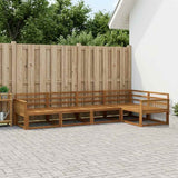 Outdoor Sofa Set 5 pcs Natural Solid Acacia Wood 3382567