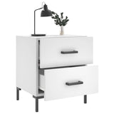 Bedside Cabinets 2 pcs White 40x35x47.5 cm Engineered Wood 827309