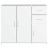 Sideboard White 91x29.5x75 cm Engineered Wood 823269