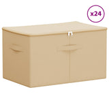 Storage Box 24 pcs Cream 55 x 35 x 32 cm Non-woven fabric 42024608