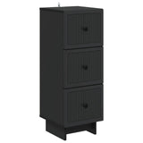 Drawer Cabinet Black 33 x 34.5 x 90 cm Engineered Wood 893926
