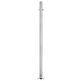 Garden Shower with Brown Base 220 cm Stainless Steel 3070778