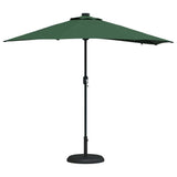 Garden Parasol Green 294 x 150 x 223 cm Polyester and Steel 42003260