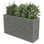 ZNTS Gabion Raised Bed Galvanised Steel 180x50x100 cm 143558