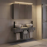 Bathroom Cabinet Set 4 pcs Grey Sonoma Engineered Wood 3406260