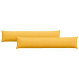 Sofa Pillows 2 pcs Light Yellow 200 x 40 cm Corduroy Fabric 42013909