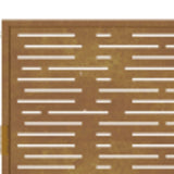 Garden Gate 100x200 cm Corten Steel Square Design 153201