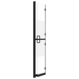 Foldable Walk-in Shower Wall Half Frosted ESG Glass 90x190 cm 151188