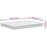 Foam Mattress Medium Soft 140x200 cm 373036