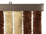 Insect Curtain Chenille Brown and Beige 118 x 220 cm 100% PP 42034452