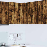 Hanging Cabinet Smoked Oak and White 57 x 57 x 80 cm 884294