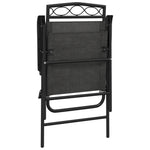 Folding Garden Chairs 4 pcs Melange Grey Steel and Textilene 3157293