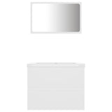 ZNTS Bathroom Furniture Set White Engineered Wood 3071585