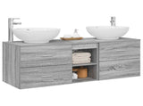 Bathroom Furniture Set 3 pcs Grey Sonoma 49.5 x 44.5 x 65 cm 3405904
