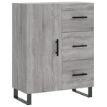 Highboard Grey Sonoma 69.5x34x180 cm Engineered Wood 3198495