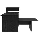 Console Table Black Oak 91.5 x 35 x 38.5 cm Engineered Wood 891161