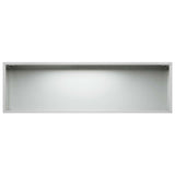 Garden Planter Silver 100 x 30 x 30 cm Galvanised Steel 8005228