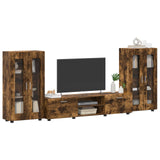 TV Cabinet Set FLORIN 3 pcs Smoked Oak Engineered Wood 3397939