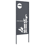 Garden Privacy Screen Anthracite 50 x 140 cm Cold-rolled steel 876317