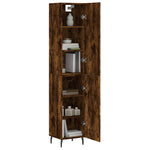 Highboard Smoked Oak 34.5x34x180 cm Engineered Wood 3198806