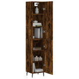 Highboard Smoked Oak 34.5x34x180 cm Engineered Wood 3198806