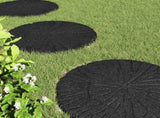 Stepping Stone 6 pcs Black 45 x 1.8 cm Rubber 42030074