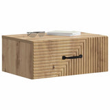 Wall-Mounted Bedside Cabinet 2 pcs Artisan Oak Engineered Wood 898634