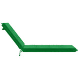Sunlounger Cushion GEMERT 100% Polyester Green 190 x 60 x 9 cm 947389