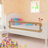 Toddler Safety Bed Rail Taupe 150x42 cm Polyester 10165