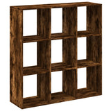 Room Divider Bookcase Smoked Oak 102x29x103.5 cm Engineered Wood 858043