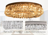 Crystal Ceiling Light Modern Chandeliers Stainless Steel Pendant Lights with Crystal Decorations for T3398P341323