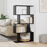 Book Cabinet Black Oak 70 x 24 x 129 cm Engineered Wood 879670