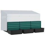 Chicken Nesting Box 3 Compartments Wall-Mounted Galvanised Steel 4104900