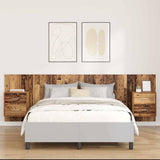 Headboard with Cabinet 3 pcs Old Wood Engineered Wood 3415805