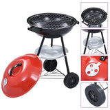 Portable XXL Charcoal Kettle BBQ Grill with Wheels 44 cm 46611