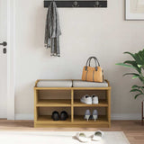 Hallway Bench SANDNES 87x40x50 cm Solid Wood Pine 4010458