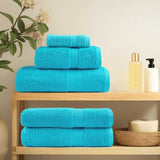 12 Piece Premium Towel Set SOLUND Turquoise 600 gsm 137583